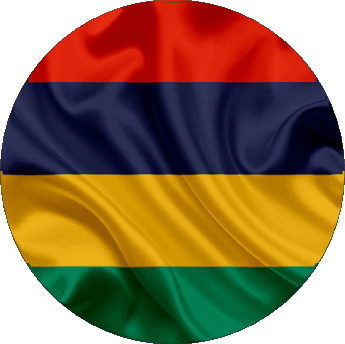 Rond Maurice Afrique Drapeaux 