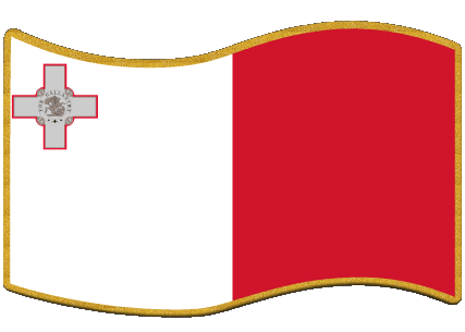 Rectángulo Malta Europa Banderas 