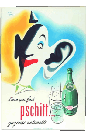 Perrier Retro Poster - Marken Humor -  Fun 