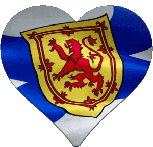 Cuore Scozia Europa Bandiere 