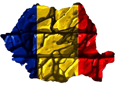 Mapa Rumania Europa Banderas 
