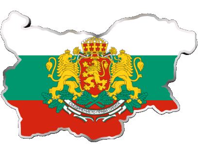 Mapa Bulgaria Europa Banderas 