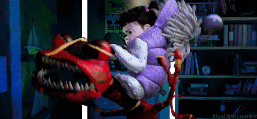 Monstres et Cie, Bouh, Randall Boggs, Disney, Pixar-Monstres et Cie, Bouh, Randall Boggs, Disney, Pixar 3D - Líneas - Bandas Efectos 3d Humor - Fun 