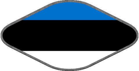 Ovale Estonia Europa Bandiere 