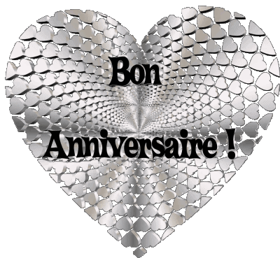 012 Coeur Bon Anniversaire Français Messages 