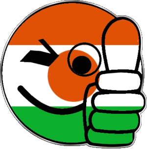 Smiley - OK Niger Africa Flags 