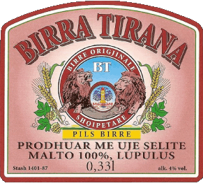 Tirana Birra Albania Beers Drinks 