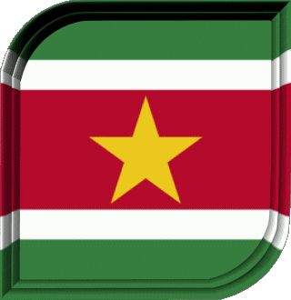 Carré Suriname Amériques Drapeaux 