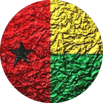 Round Guinea Bissau Africa Flags 