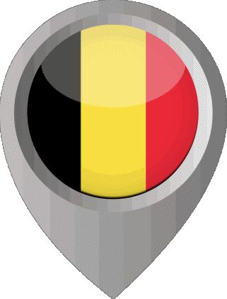 Location Pin Belgium Europe Flags 