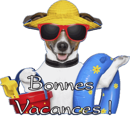 03 Sfondo trasparente Bonnes Vacances Francese Messagi 