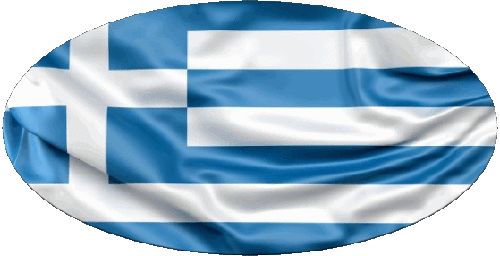 Ovale Grecia Europa Bandiere 