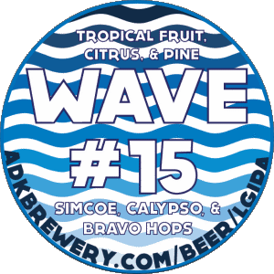 Wave #15-Wave #15 Adirondack USA Cervezas Bebidas 