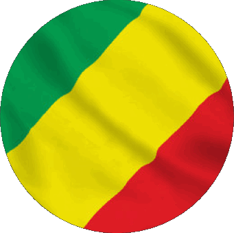 Verschiedene Kongo Afrika Fahnen 