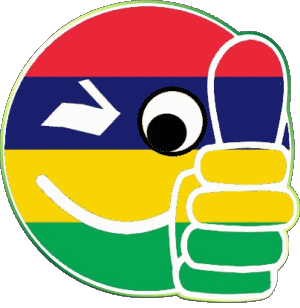 Smiley - OK Mauritius Afrika Fahnen 