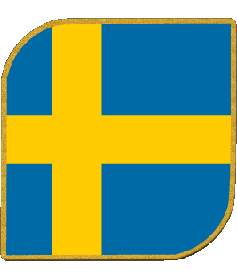 Square Sweden Europe Flags 