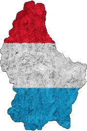 Carta Geografica Lussemburgo Europa Bandiere 