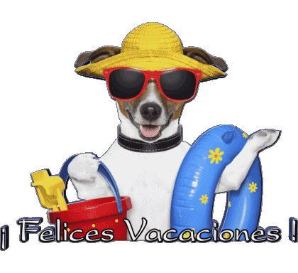 03 Fond Transparent Felices Vacaciones Espagnol Messages 