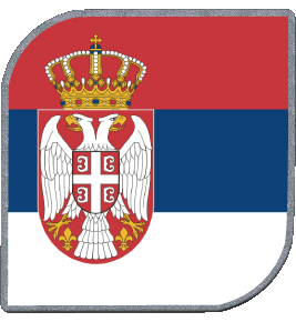 Square Serbia Europe Flags 
