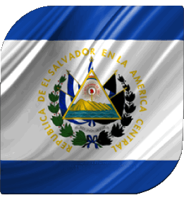 Plaza El Salvador América Banderas 