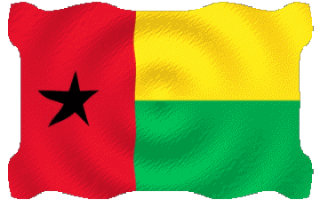 Ondulación Guinea Bissau África Banderas 