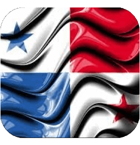 Quadrato Panama America Bandiere 
