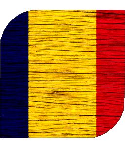 Carré Tchad Afrique Drapeaux 