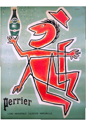 Perrier Poster retrò - Marchi Umorismo -  Fun 