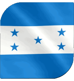 Quadrato Honduras America Bandiere 