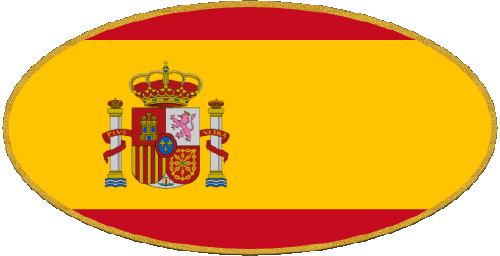 Ovale Spagna Europa Bandiere 