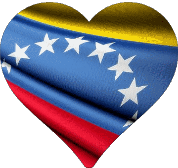 Corazón Venezuela América Banderas 