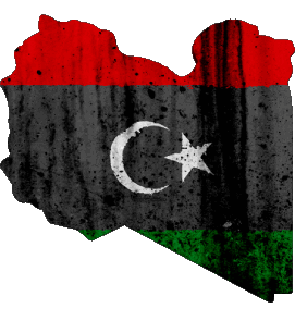 carte Libye Afrique Drapeaux 