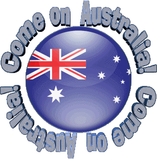 Map - Flag Come on Australia Inglés Mensajes 