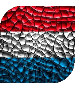 Square Luxembourg Europe Flags 