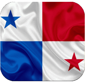 Square Panama America Flags 