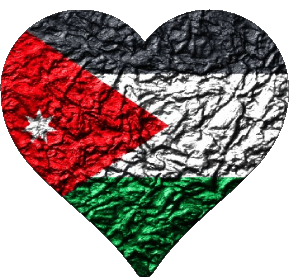 Heart Jordan Asia Flags 