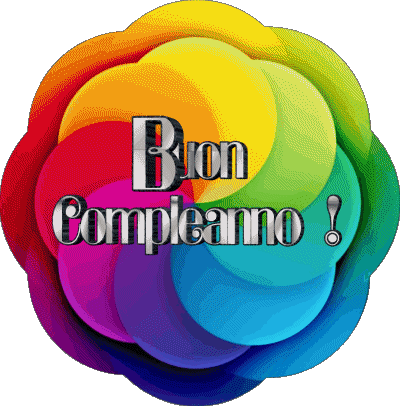 006 Fondo transparente Astratto - Geometrico Buon Compleanno Italiano Mensajes 