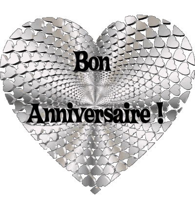 012 Coeur Bon Anniversaire Französisch Nachrichten 