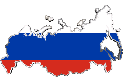 Carta Geografica Russia Europa Bandiere 