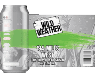 194 miles west-194 miles west Wild Weather UK Cervezas Bebidas 