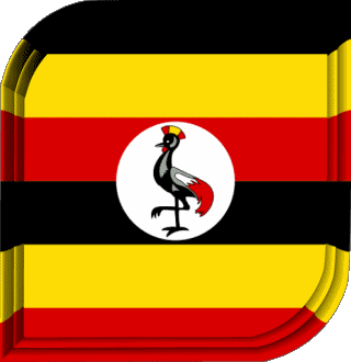 Plaza Uganda África Banderas 