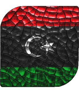 Carré Libye Afrique Drapeaux 