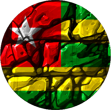 Rond Togo África Banderas 