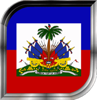 Quadrato Haiti America Bandiere 