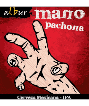 Mano pachona-Mano pachona Albur Mexiko Bier Getränke 