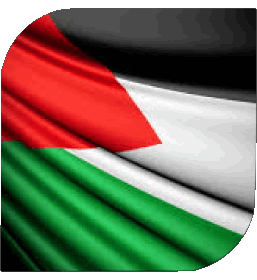 Square Palestine Asia Flags 