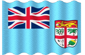 Ondulación Fiyi Oceanía Banderas 