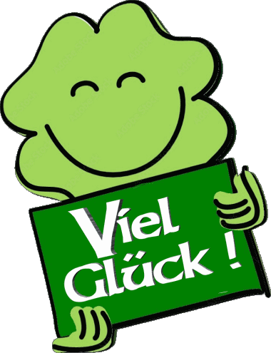 03 Sfondo trasparente Viel Glück Tedesco Messagi 