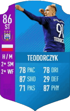 Lukasz Teodorczyk Polen F I F A - Karten Spieler Videospiele Multimedia 
