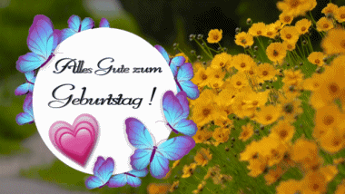 004 Animierter Hintergrund Schmetterlinge Alles Gute zum Geburtstag Deutsche Nachrichten 